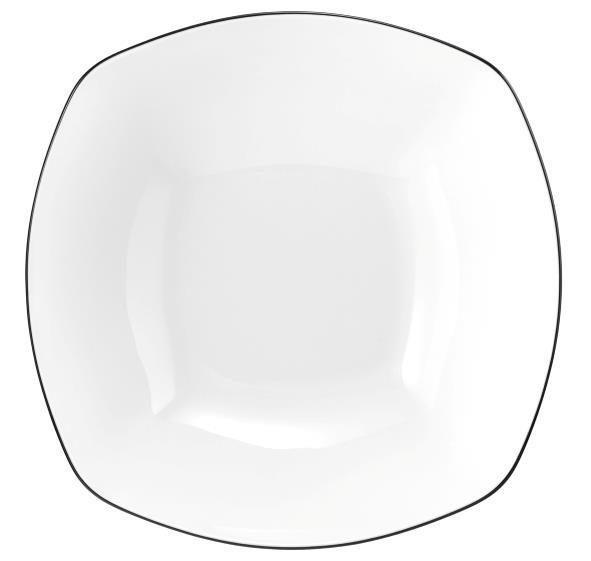 Seltmann Weiden Lido Black Line eckig Schüssel 23 cm