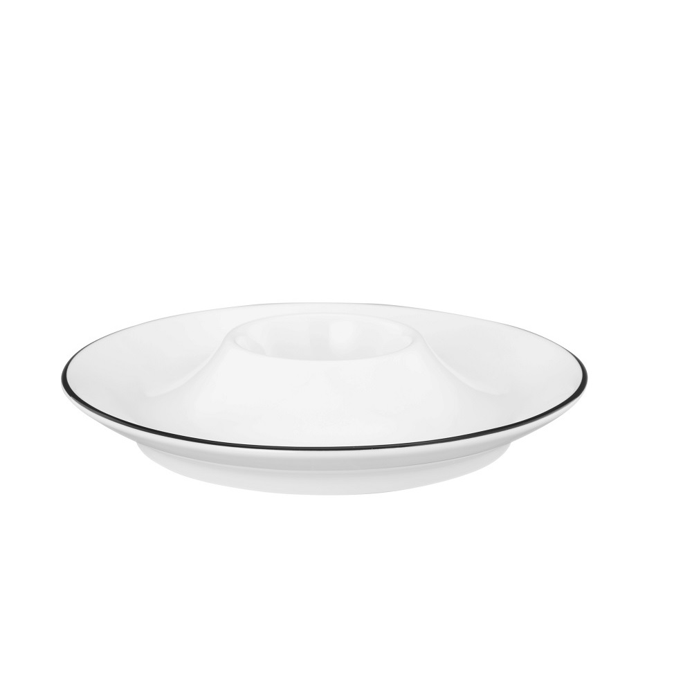 Seltmann Weiden Lido Black Line Eierbecher Ř 12 cm mit Ablage