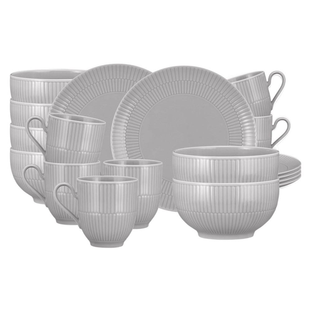 Seltmann Weiden Amina silbergrau Frühstücks-Set 18 tlg.