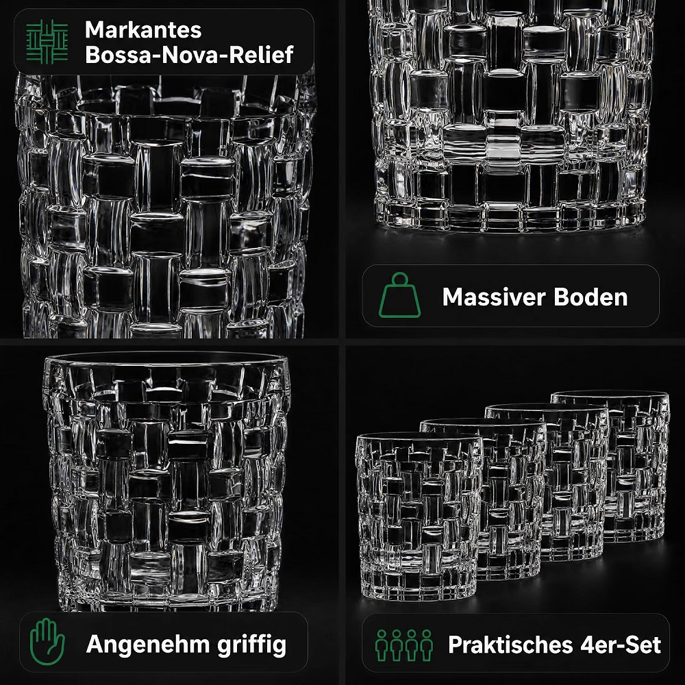 Der-Porzellan-Laden by Nachtmann Bossa Nova Whiskybecher 4er Set