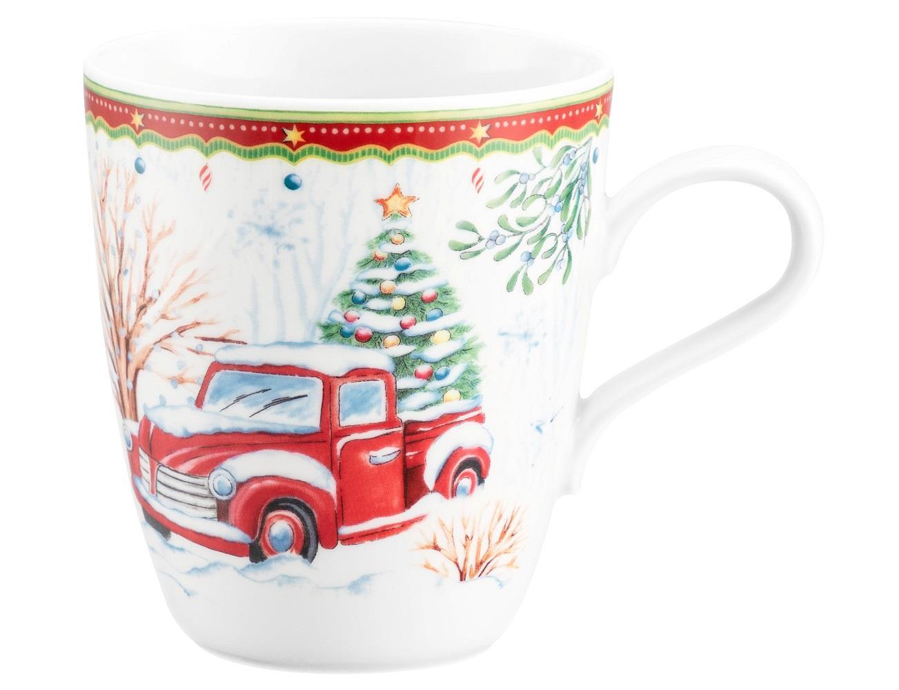 Seltmann Weiden Weihnachtsbecher Weihnachtsauto