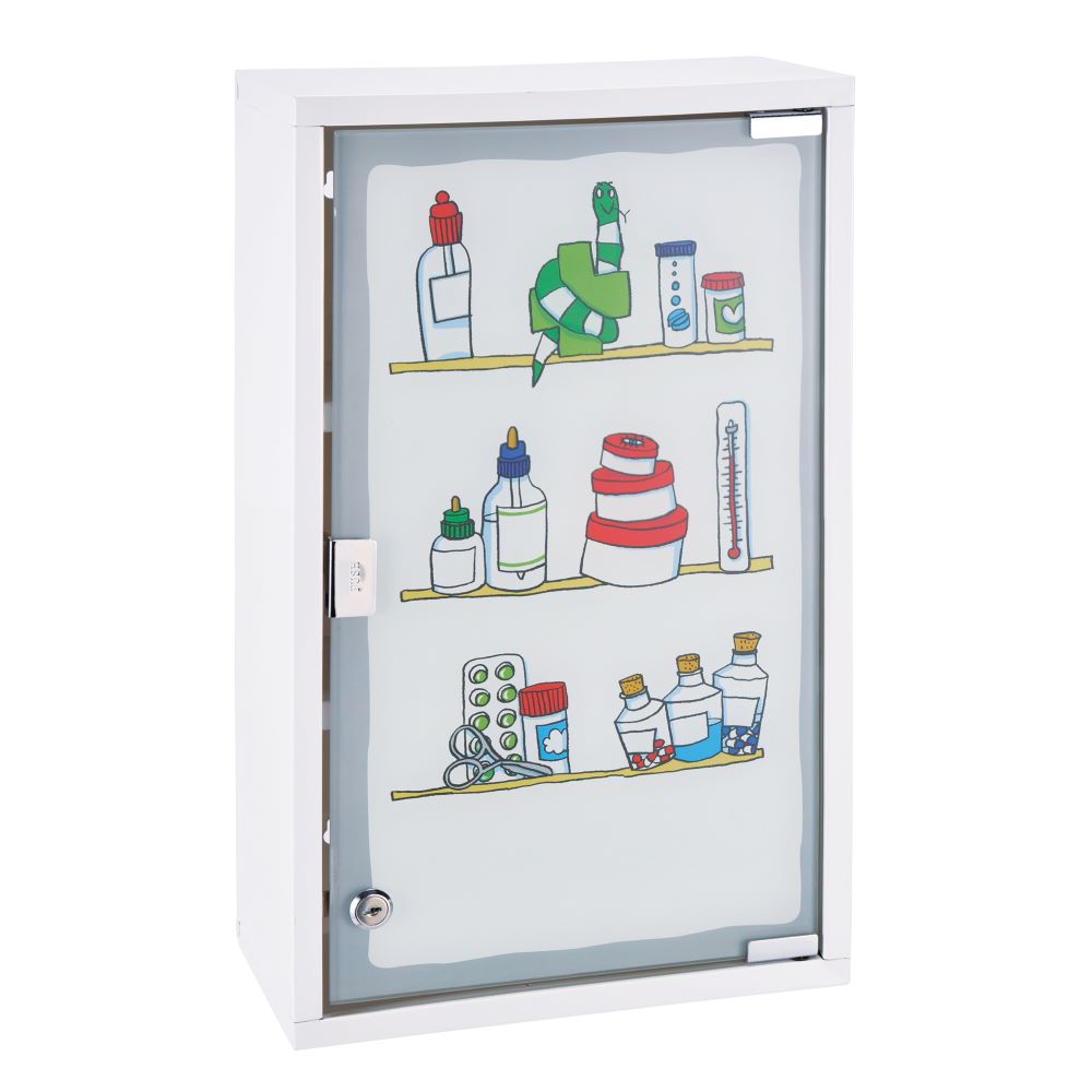Haushalt International Medizinschrank, bedruckt