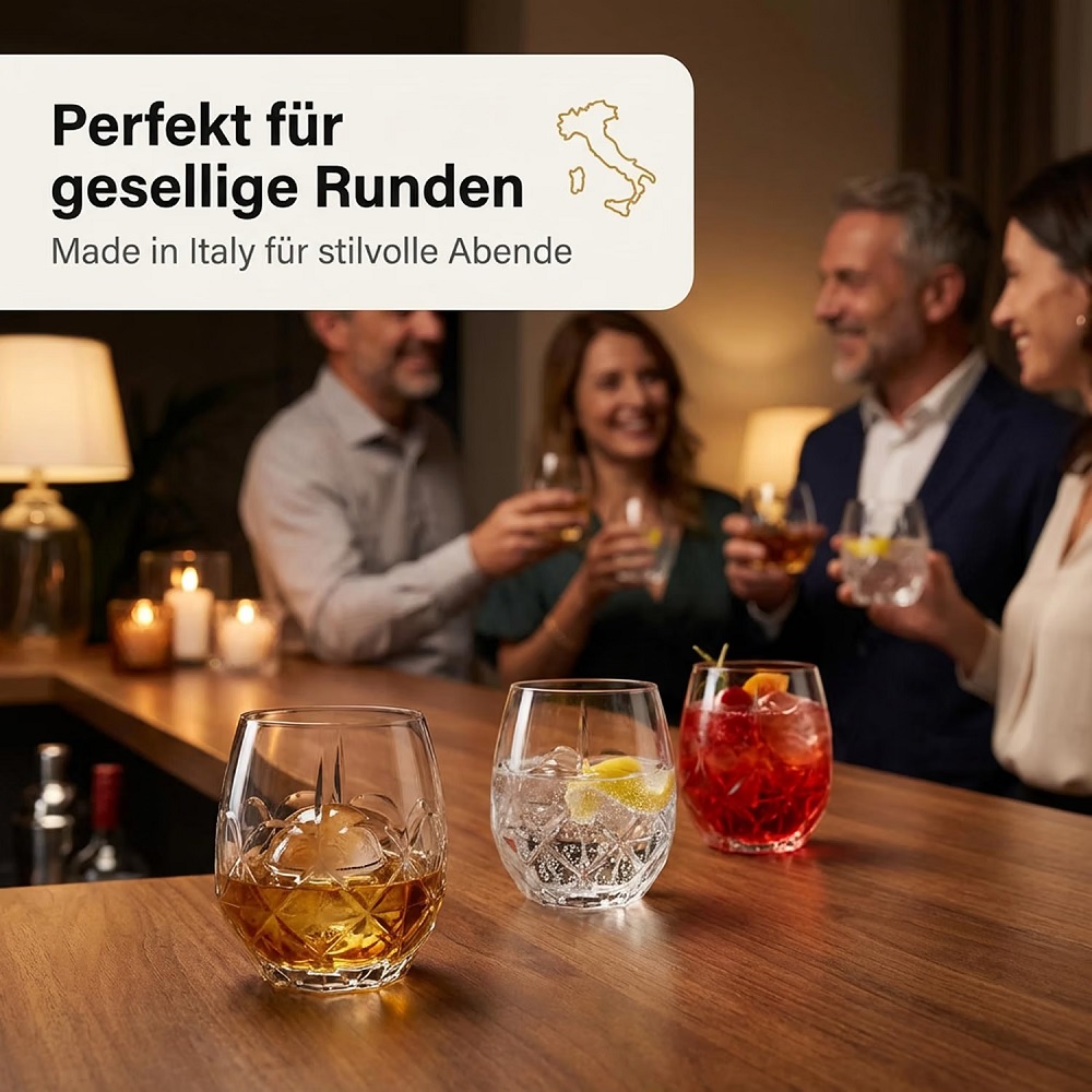 Der-Porzellan-Laden by RCR Alkemist Becher Tumbler 380 ml 6er Set
