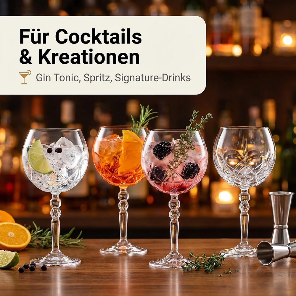 Der-Porzellan-Laden by RCR Alkemist Gin Tonic Glas 580 ml 6er Set