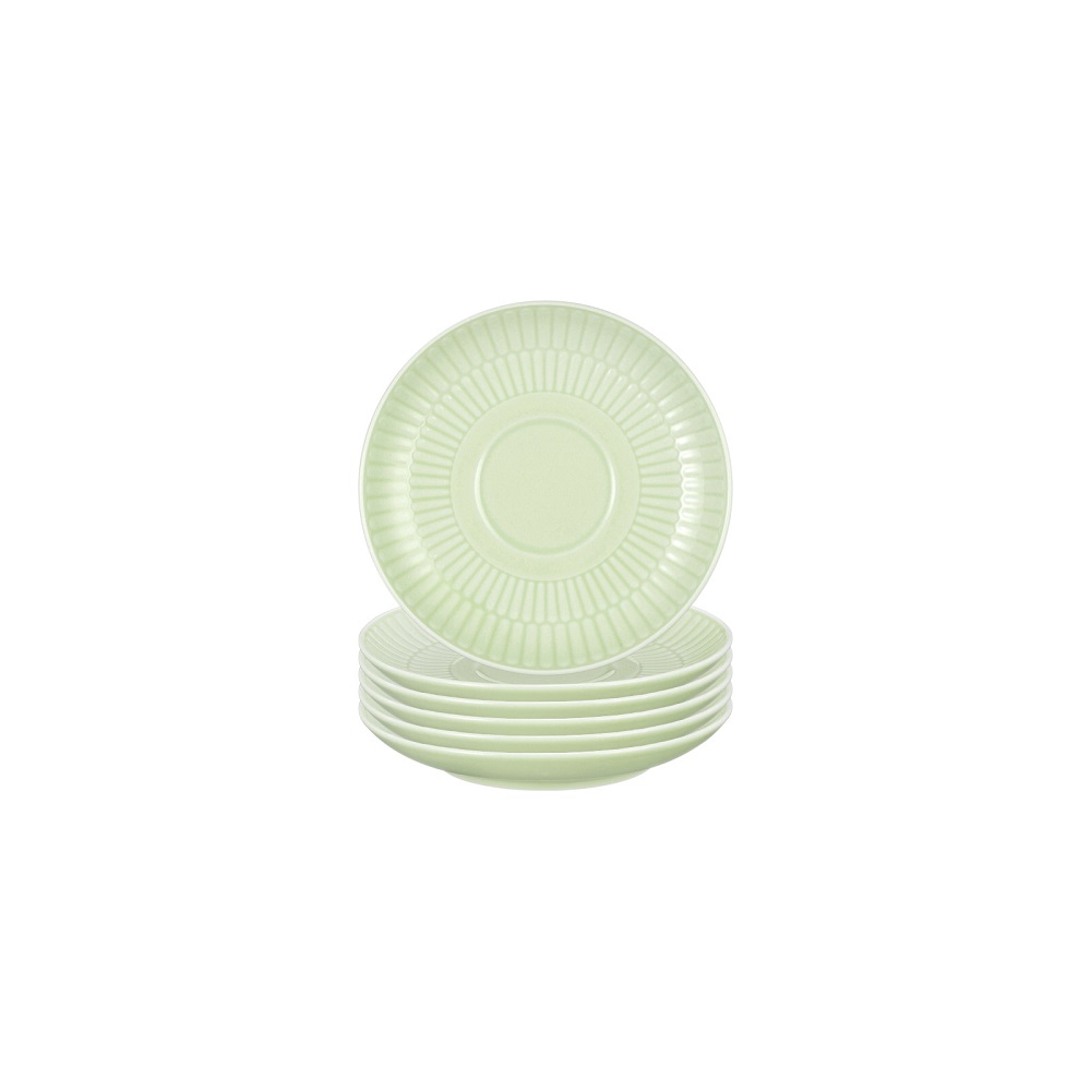 Seltmann Weiden Amina Seladon Kombi-Untertasse 12 cm 6er Set