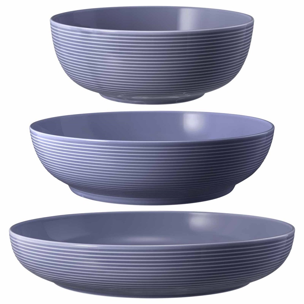 Seltmann Weiden Beat Fliederblau Foodbowl Set 3tlg. 20/25/28 cm