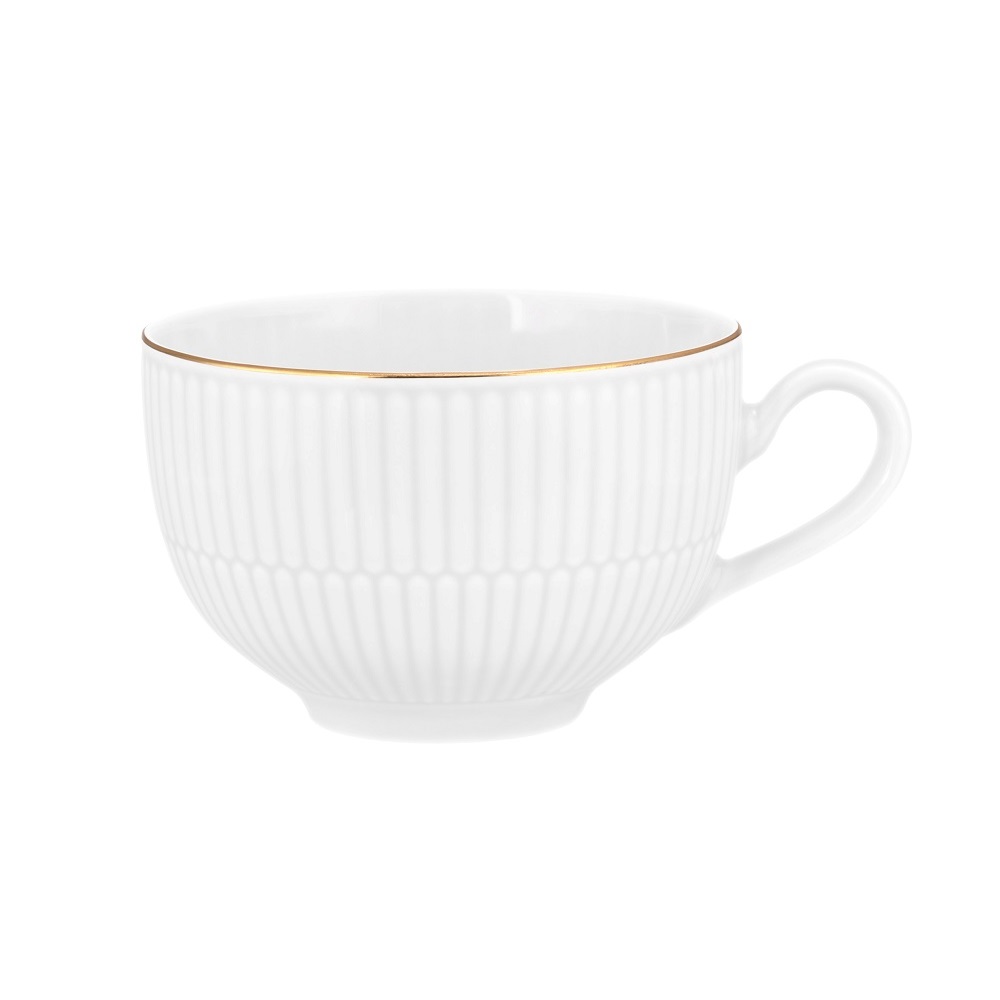 Seltmann Weiden Amina weiß/Goldrand Milchkaffeeobertasse 0,35 l