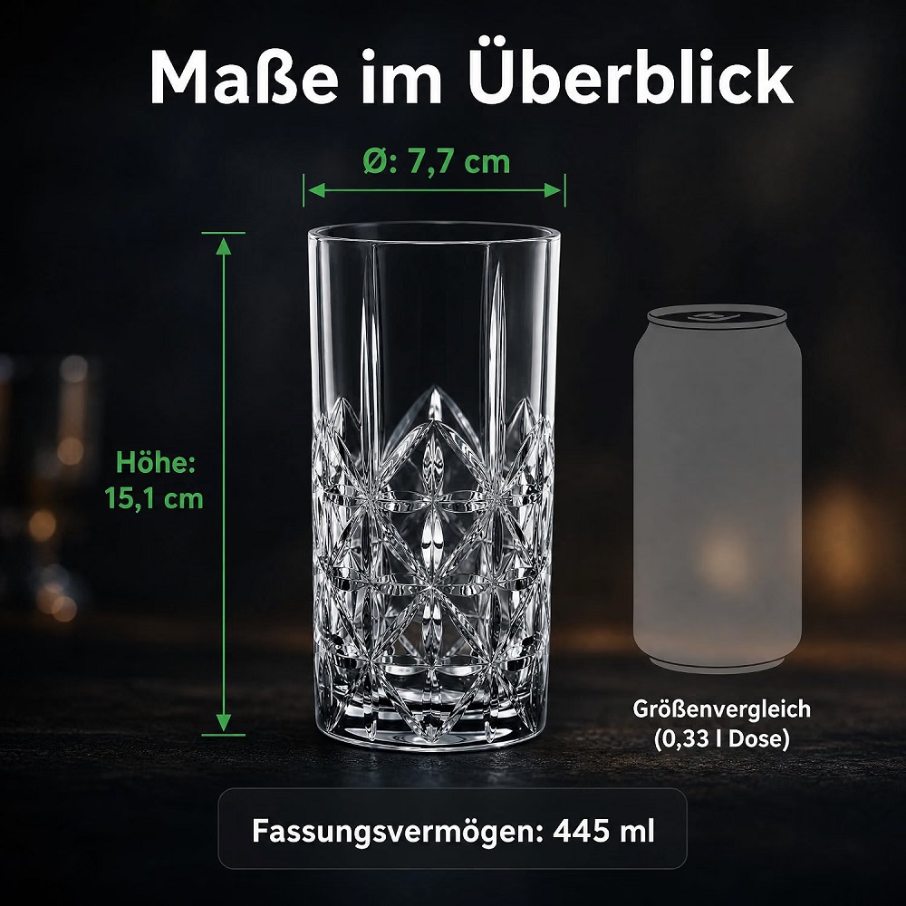 Der-Porzellan-Laden by Nachtmann Highland Longdrinkglas 4er Set