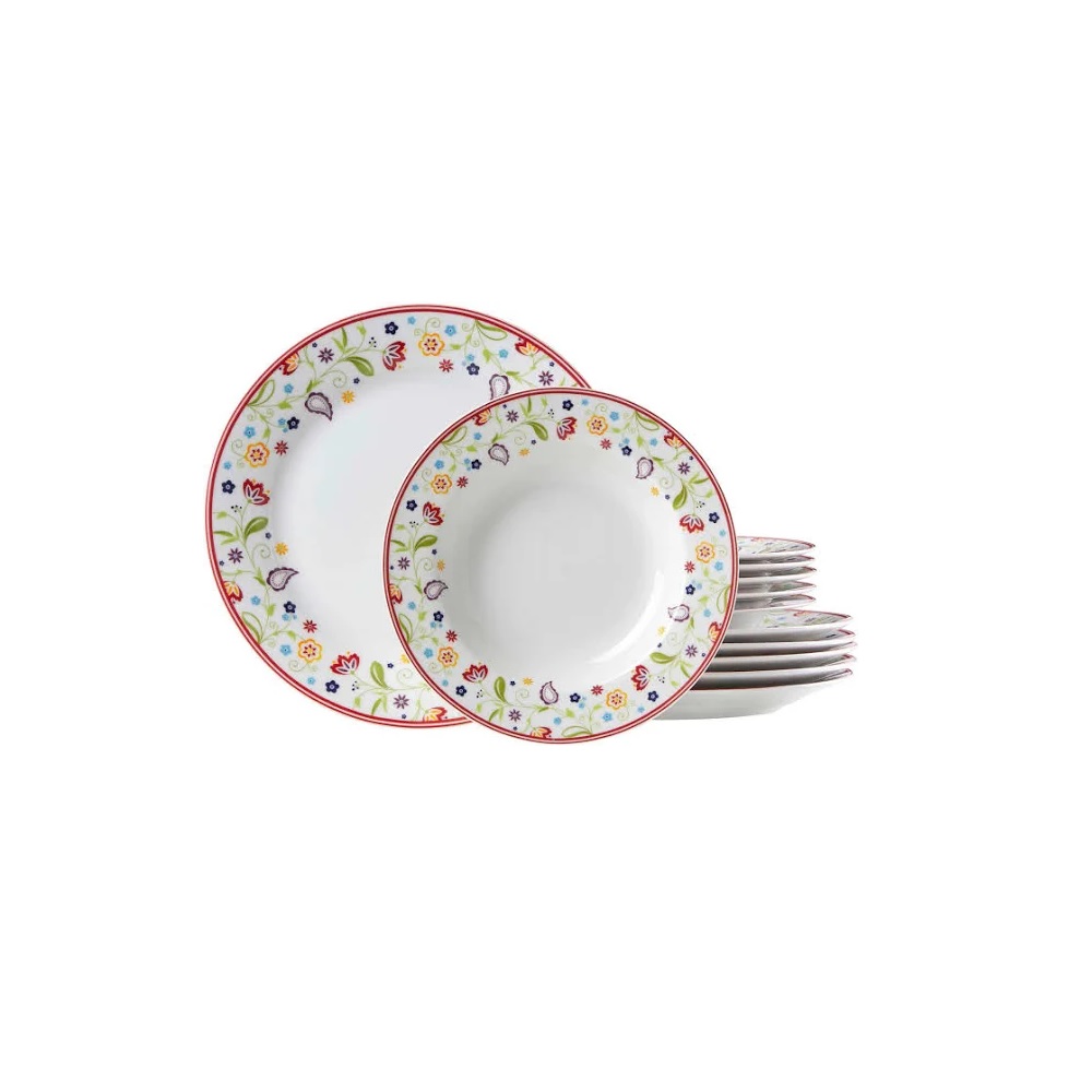 Ritzenhoff & Breker Tafelservice Doppio Shanti, 12-teilig, Porzellangeschirr