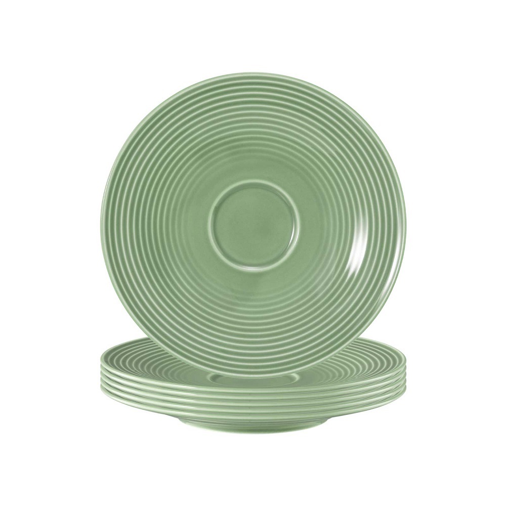 Seltmann Weiden Beat Salbeigrün Kombi-Untertasse 16,5 cm 6er Set