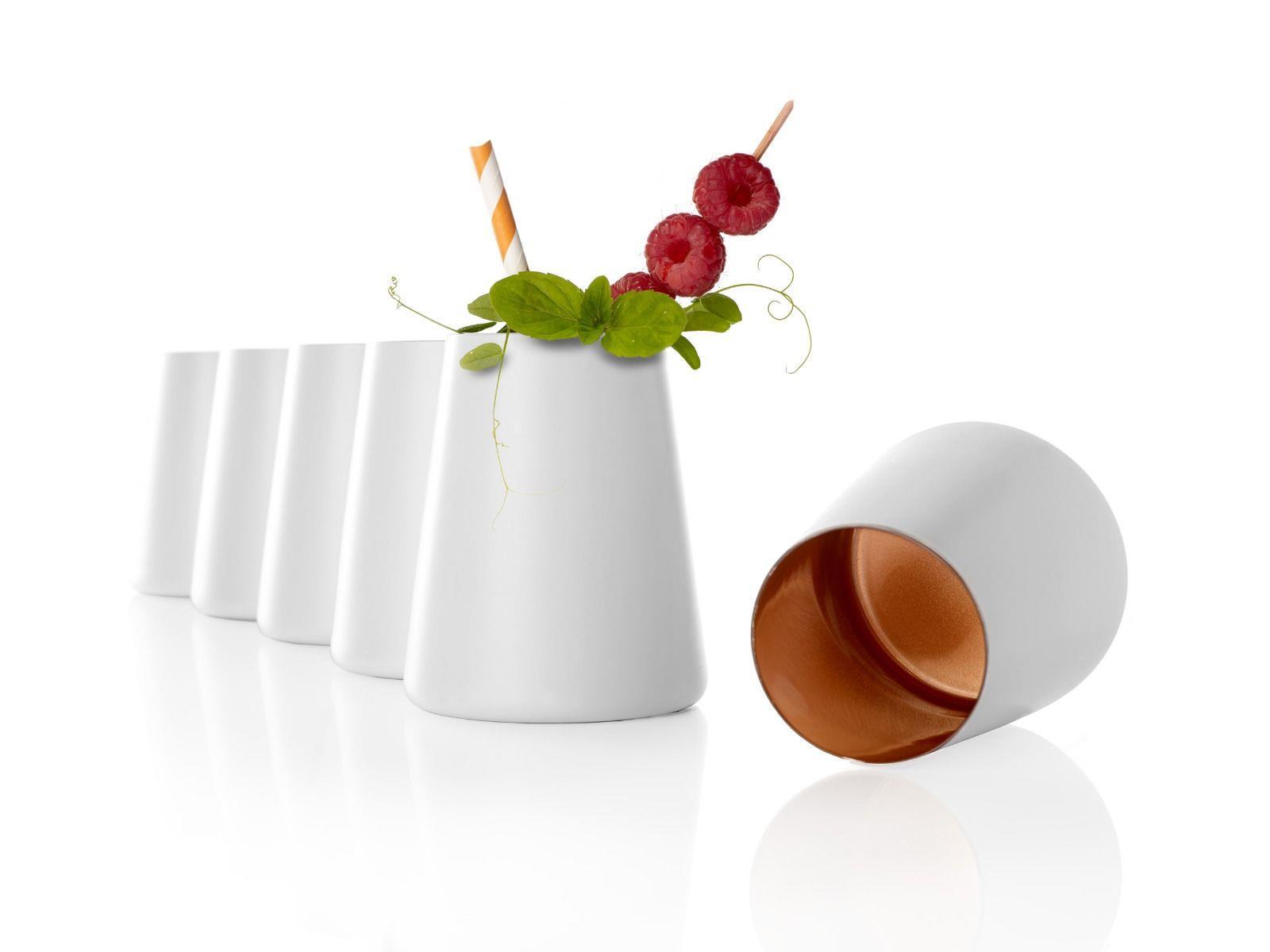Stölzle Lausitz Power Becher Weiß-Bronze 6er Set