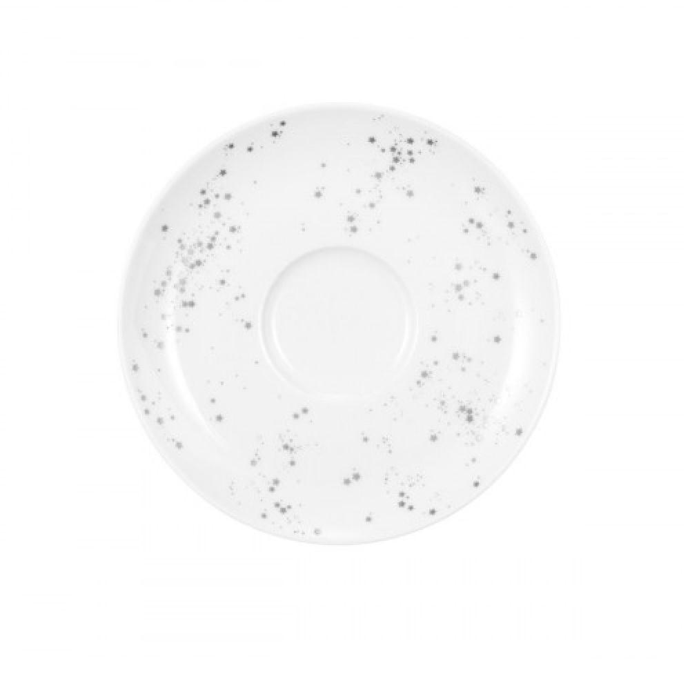Seltmann Weiden Liberty Silver Stars Kombi-Untertasse groß 16,5 cm