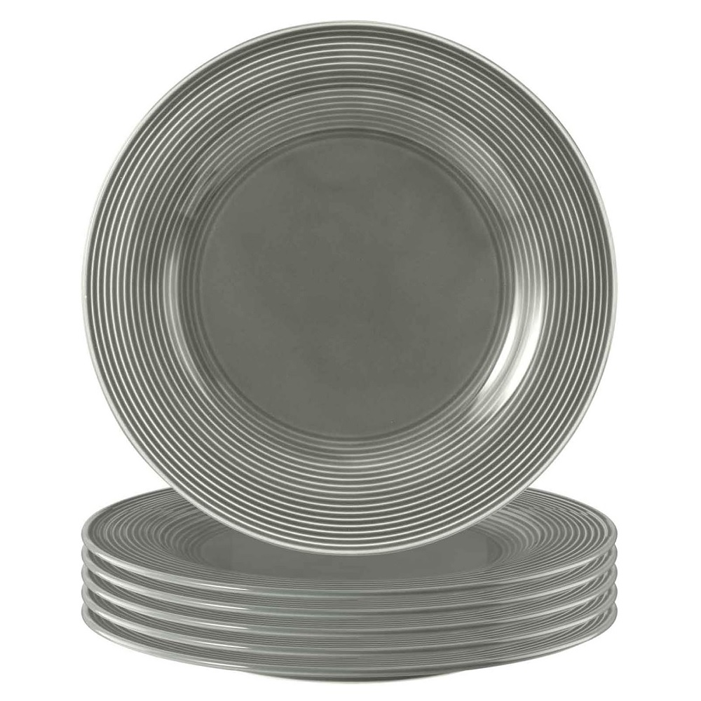 Seltmann Weiden Beat Perlgrau Speiseteller 27,5cm 6er Set