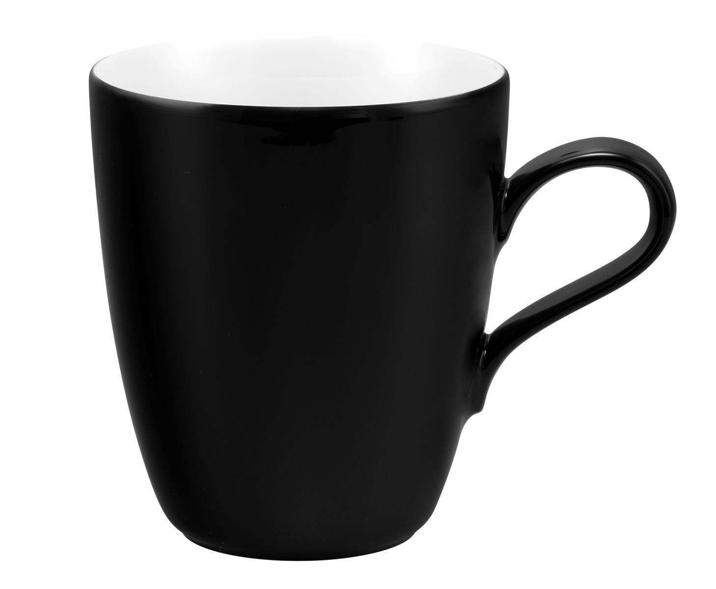 Seltmann Weiden L Fashion glamorous black Becher mit Henkel 0,40l