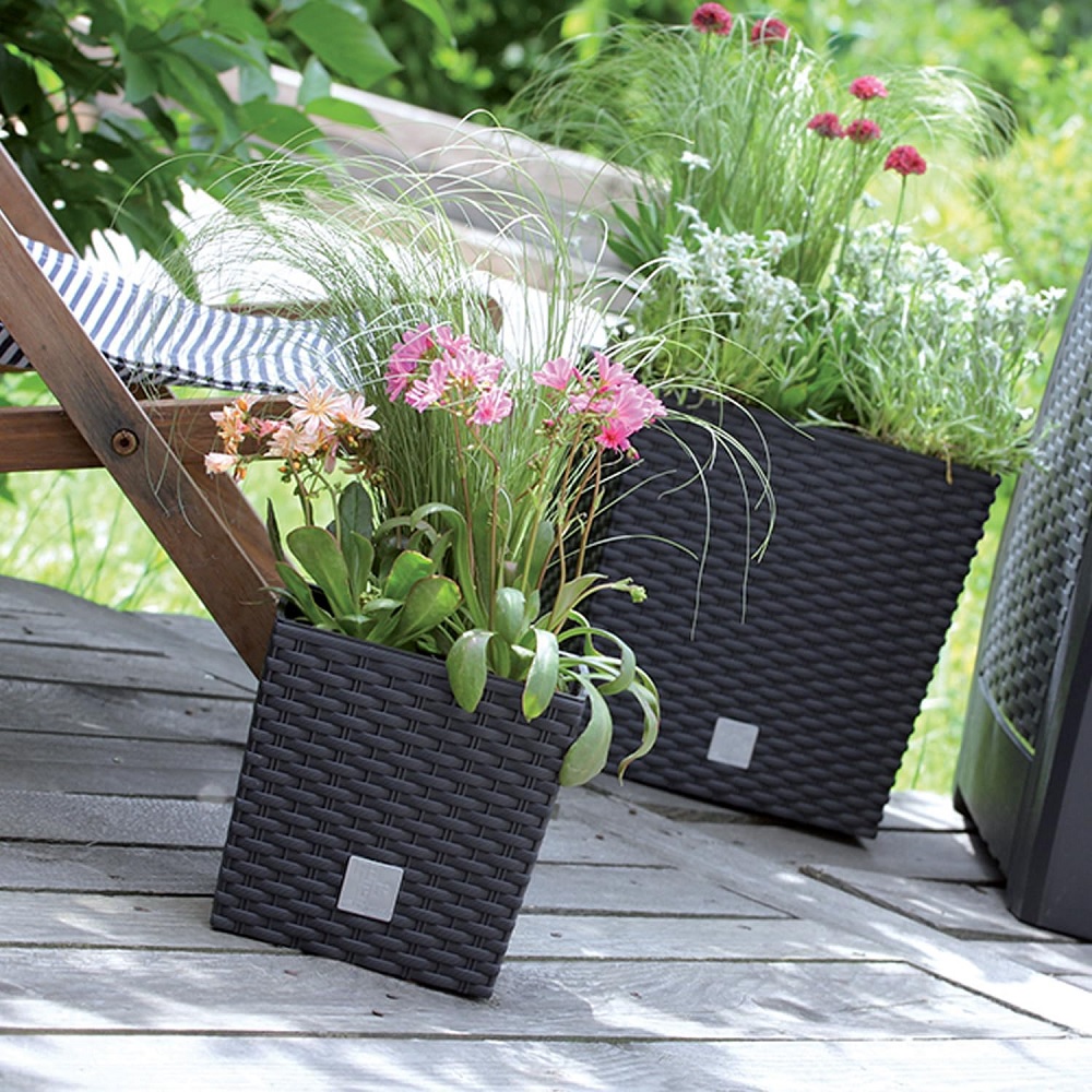 Prosperplast Blumentopf RATO LOW - anthrazit