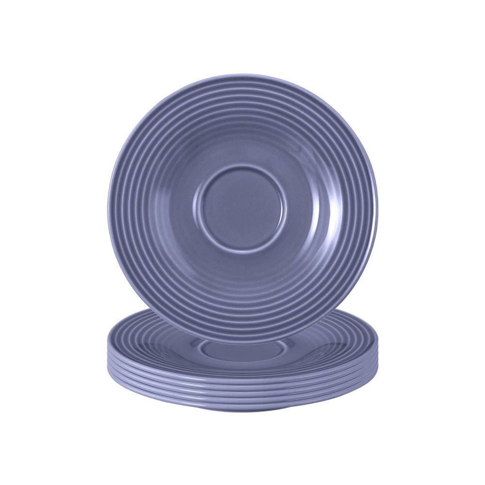 Seltmann Weiden Beat Fliederblau  Kombi-Untertasse 13,5 cm 6er Set
