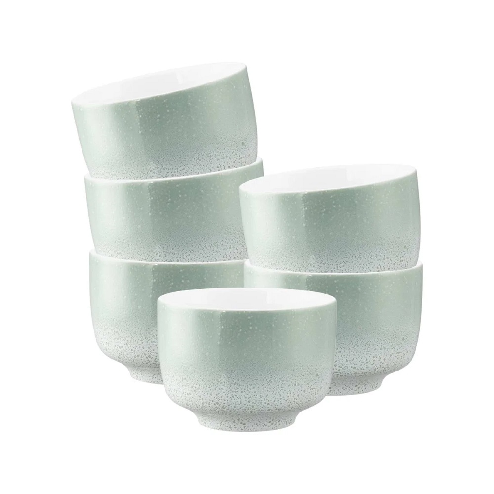 Seltmann Weiden Sento Home Aura mint Milchkaffeeobertasse 0,35 l ohne Henkel 6er Set
