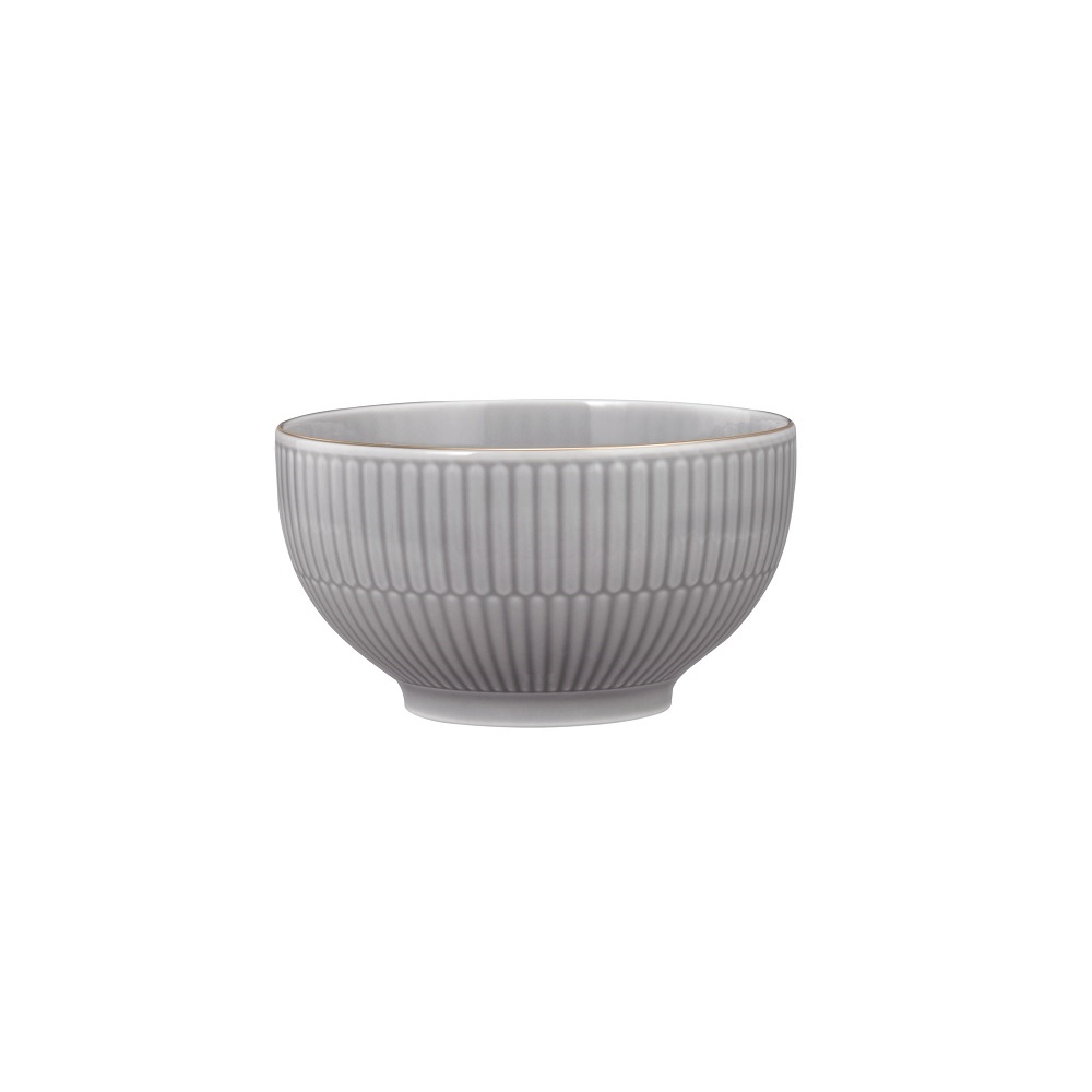 Seltmann Weiden Amina silbergrau/Goldrand Cafè au lait Schale 13 cm /0,50 l