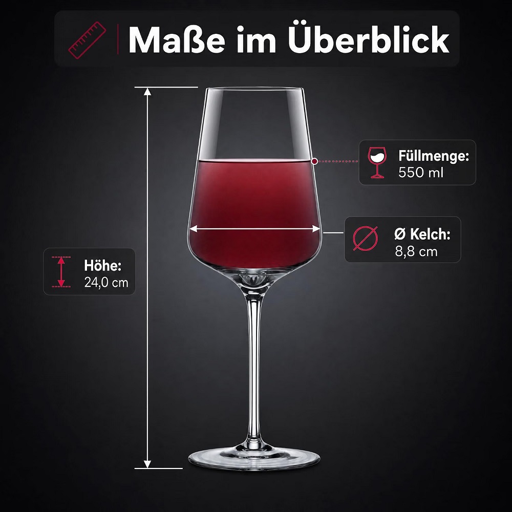 Der-Porzellan-Laden by Nachtmann ViNova Rotweinglas 550 ml 4er Set