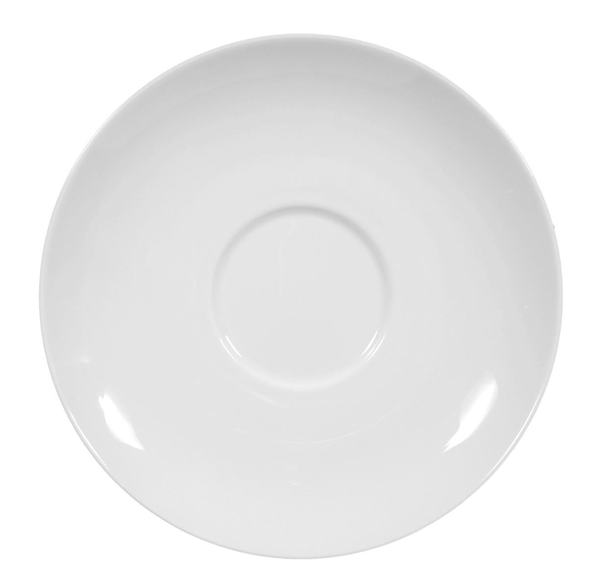 Seltmann Weiden Rondo/Liane weiß Milchkaffeeuntertasse 16cm