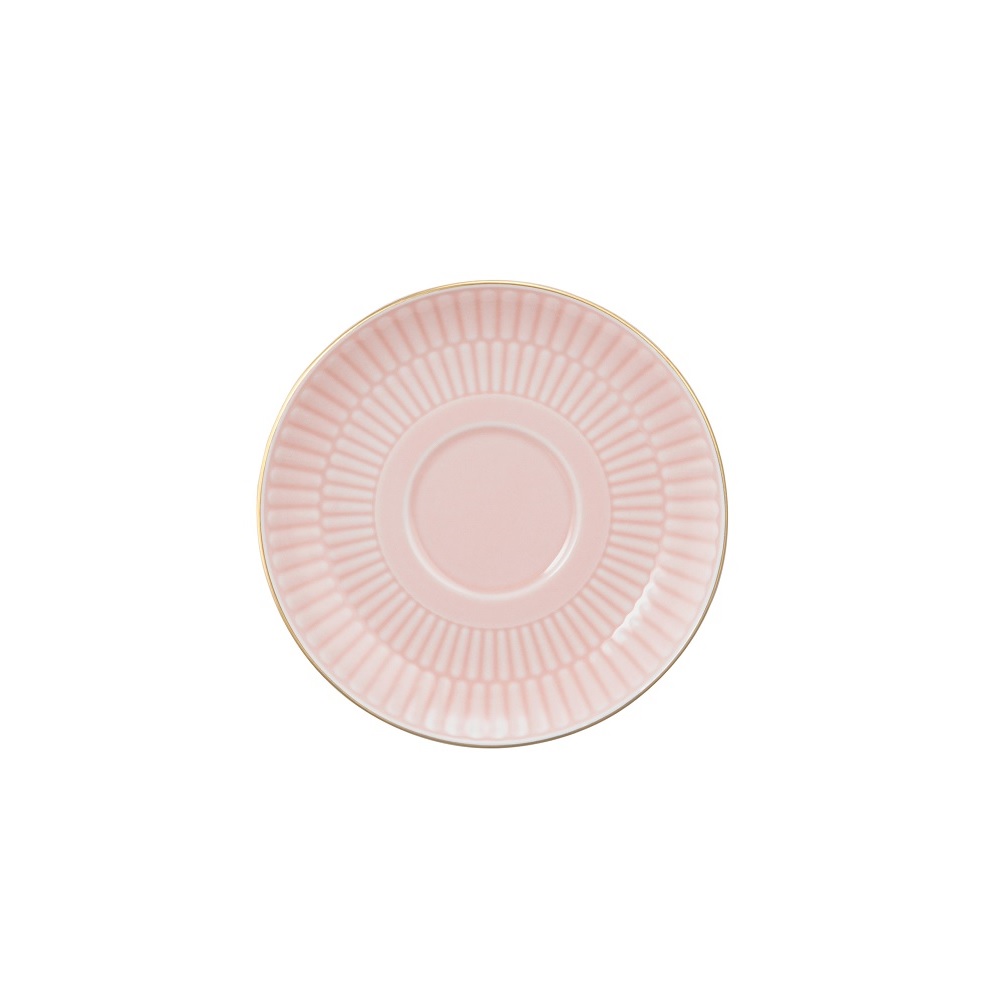 Seltmann Weiden Amina rosè/Goldrand Kombi-Untertasse klein 12 cm