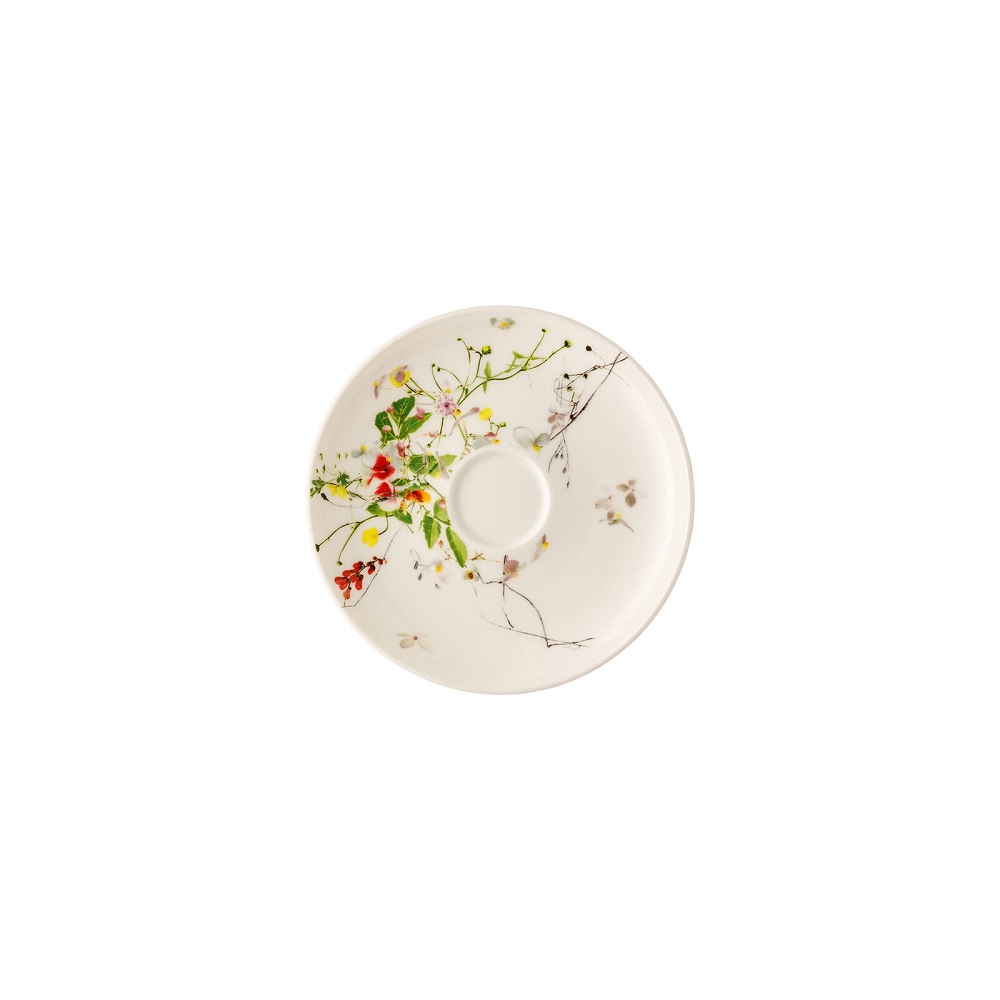 Rosenthal Brillance Bone China Fleurs Sauvages Kombi-Untertasse 14cm Coup