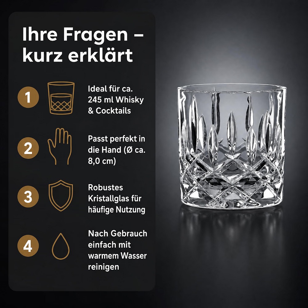 Der-Porzellan-Laden by Nachtmann Noblesse Whiskyglas SOF 4er Set