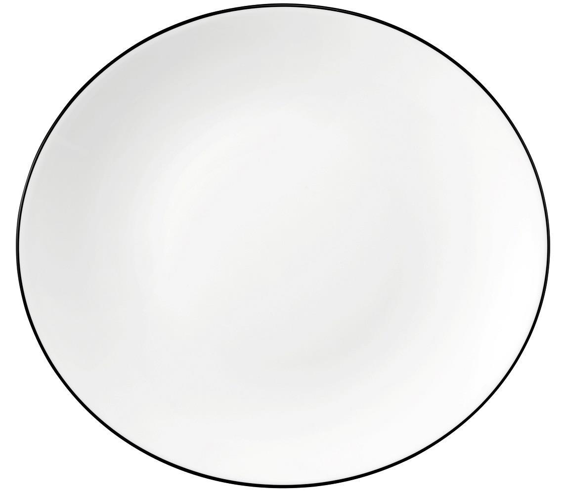 Modern Life "Black Line" Speiseteller oval 29 cm