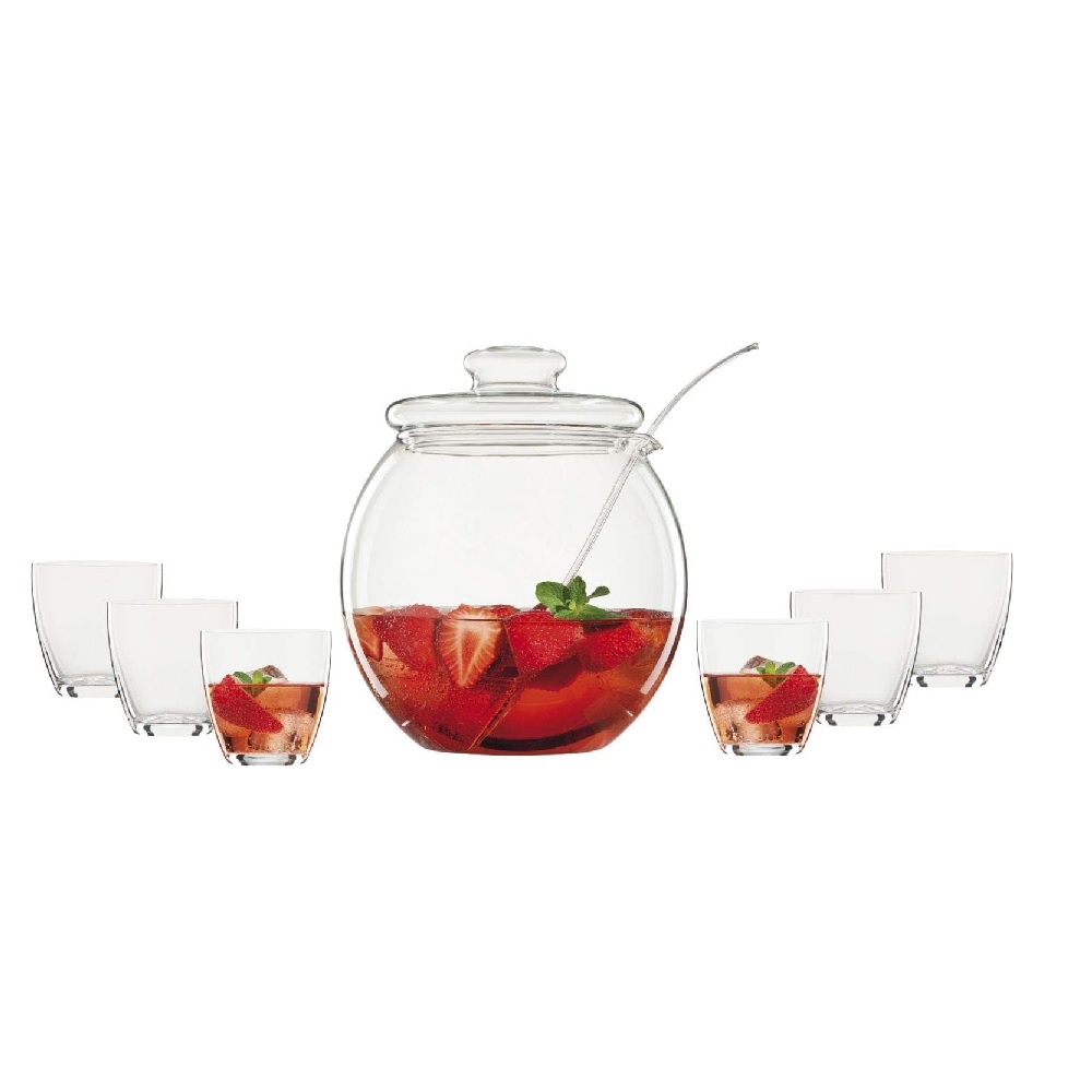 Bohemia Crystal "Libera" Bowle-Set 9-tlg.