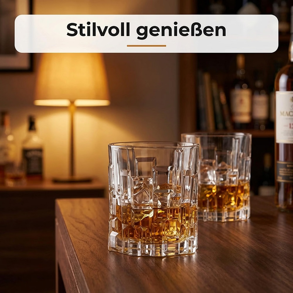Der-Porzellan-Laden by RCR Etna Whiskygläser 330 ml 6er Set