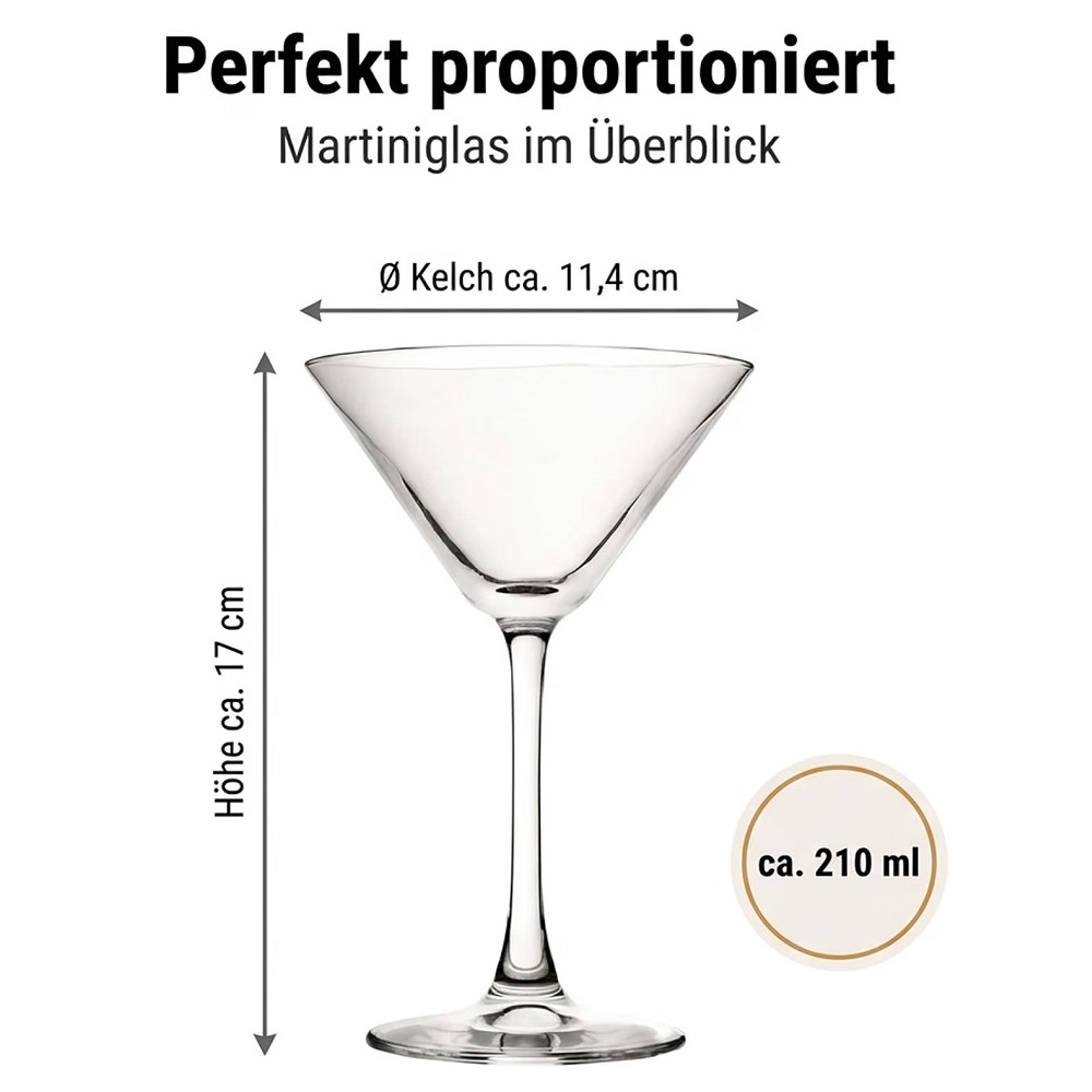Der-Porzellan-Laden by Pasabahce Enoteca Martiniglas 230 ml 2er Set