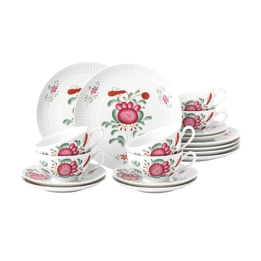 Seltmann Weiden Amina Ostfriesenrose Teeservice 18 tlg. groß