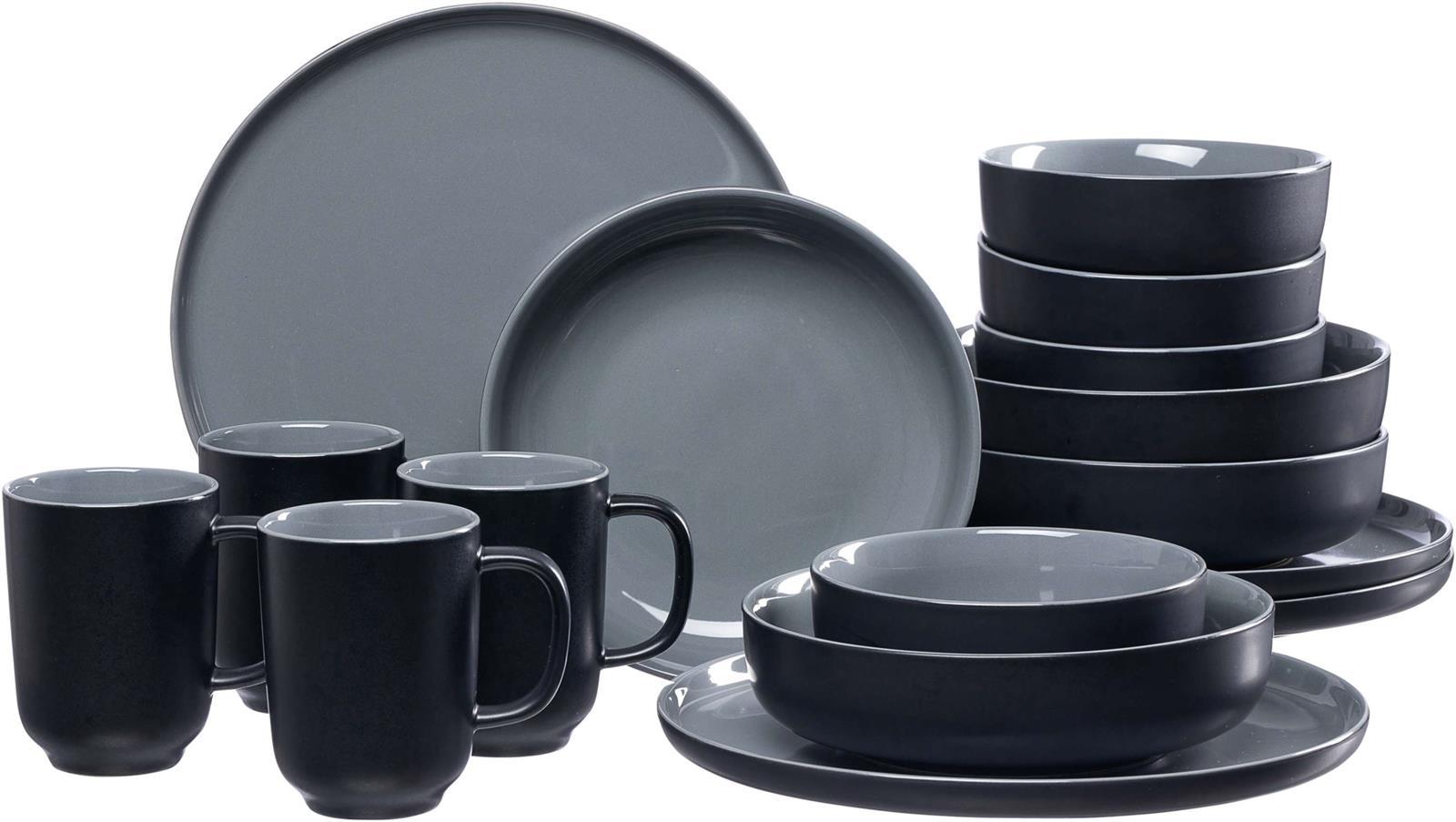 Ritzenhoff & Breker Kombiservice Jasper, 16-teilig, Schwarz