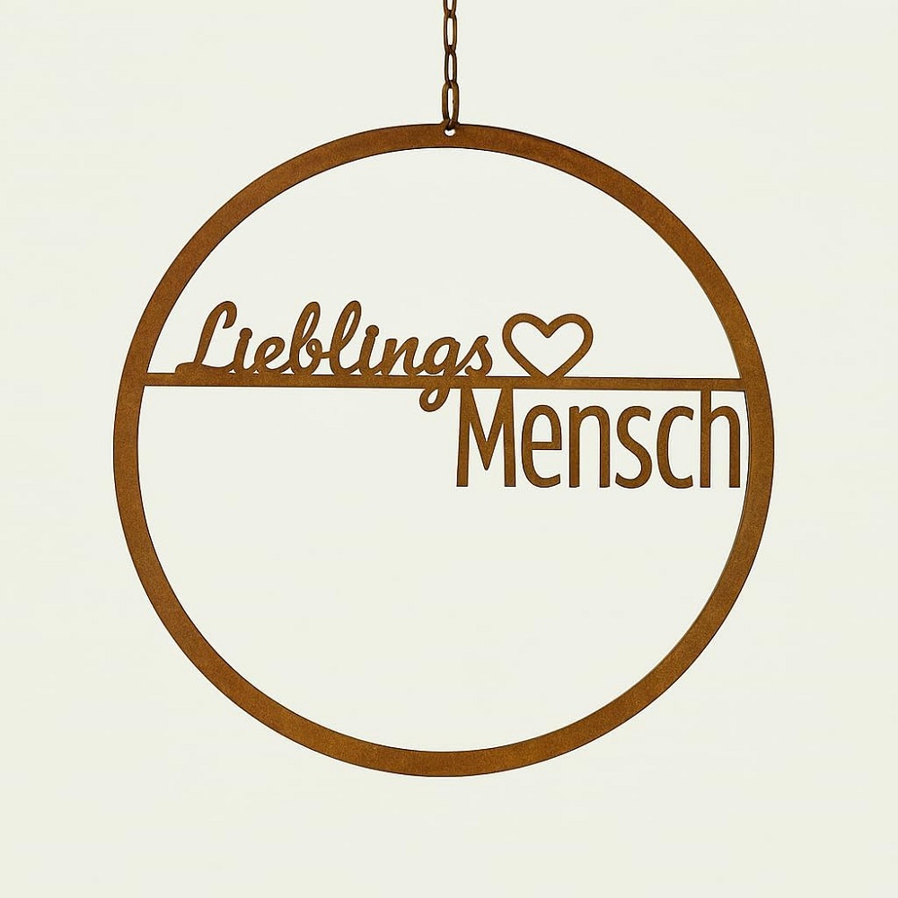 Schild "Lieblings Mensch" Ø 30 cm