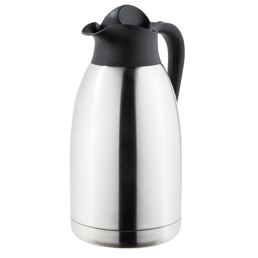 Haushalt International Isolierkanne 1,5 Liter doppelwandiger mattierter Edelstahl