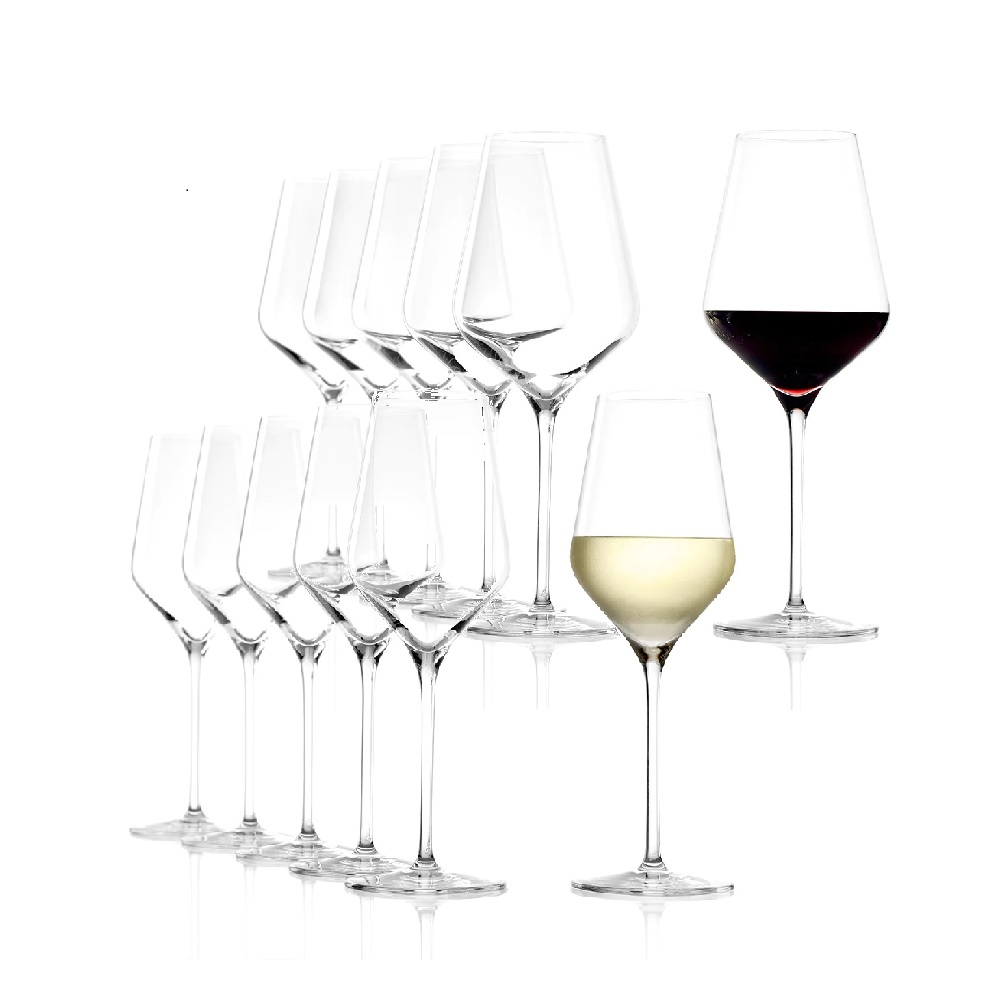 Stölzle Lausitz Quatrophil Weißweinkelch/Rotweinkelch Set 12 tlg.