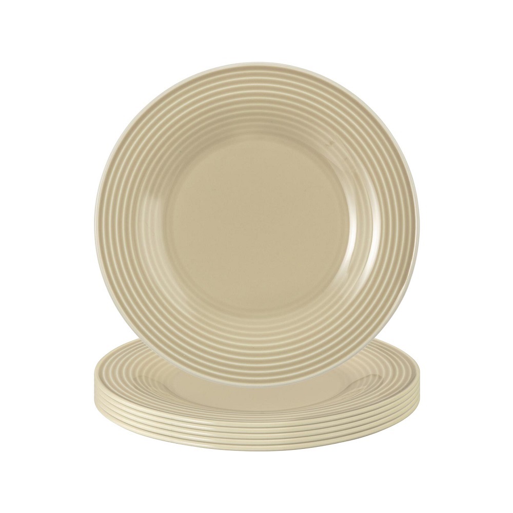 Seltmann Weiden Beat Sandbeige Brotteller 17 cm 6er Set