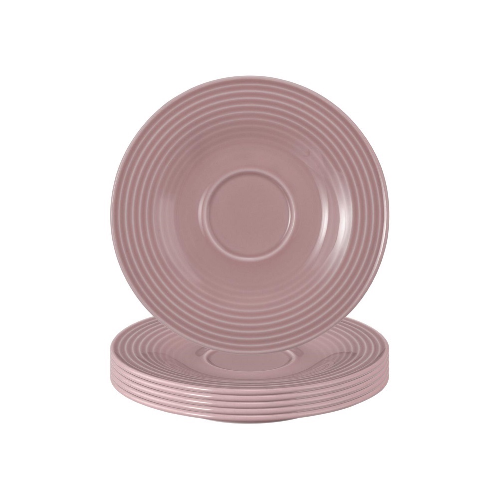 Seltmann Weiden Beat Altrosa Kombi-Untertasse 13,5 cm 6er Set