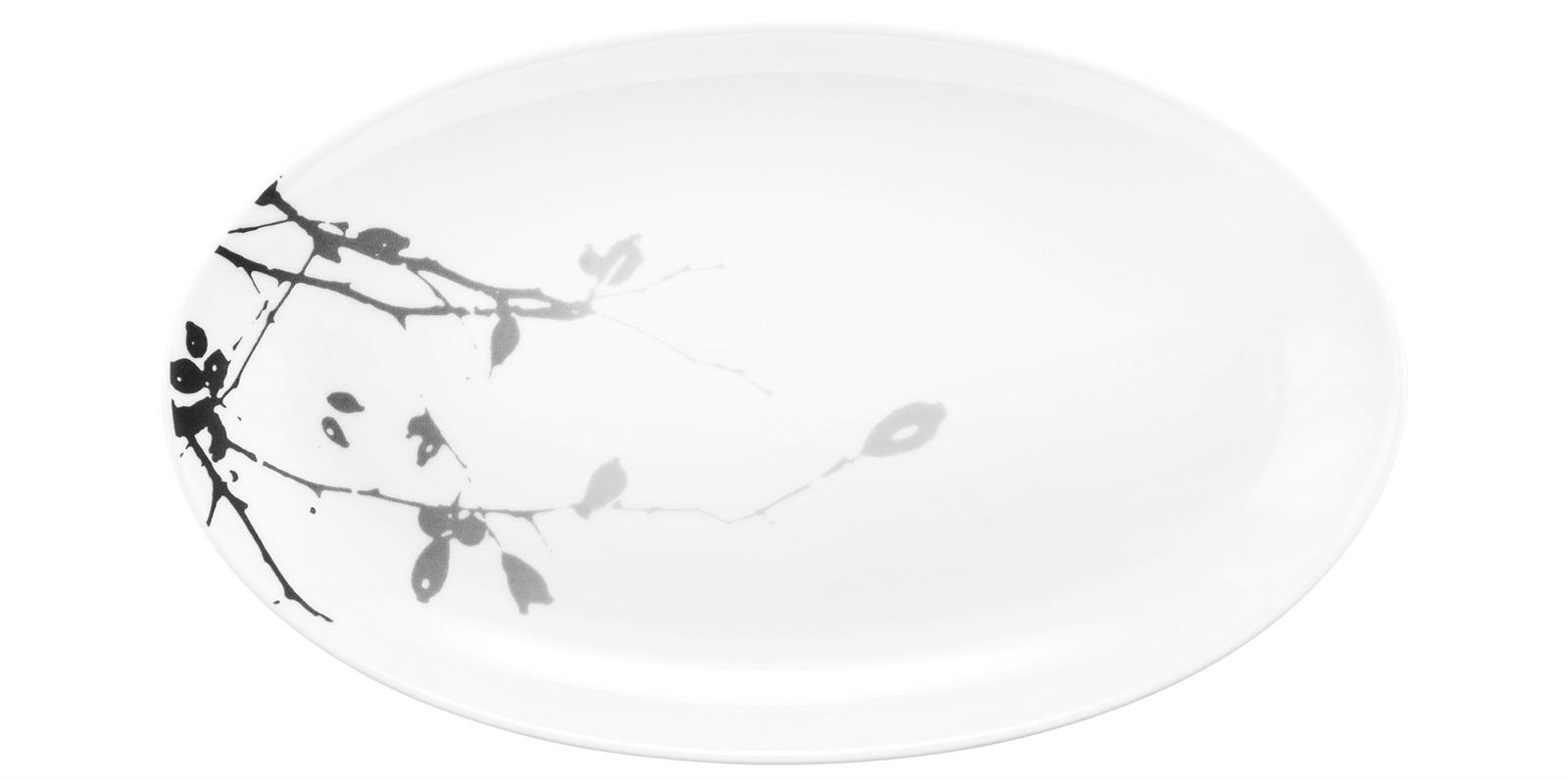 Seltmann Weiden Liberty Dark Rose Hip Servierplatte oval 24x14,5 cm