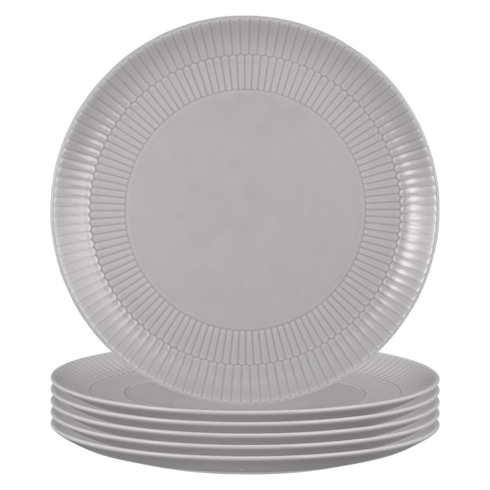 Seltmann Weiden Amina silbergrau  Speiseteller 6er Set