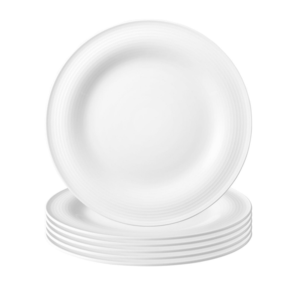 Seltmann Weiden Beat Weiß Frühstücksteller 23cm 6er Set