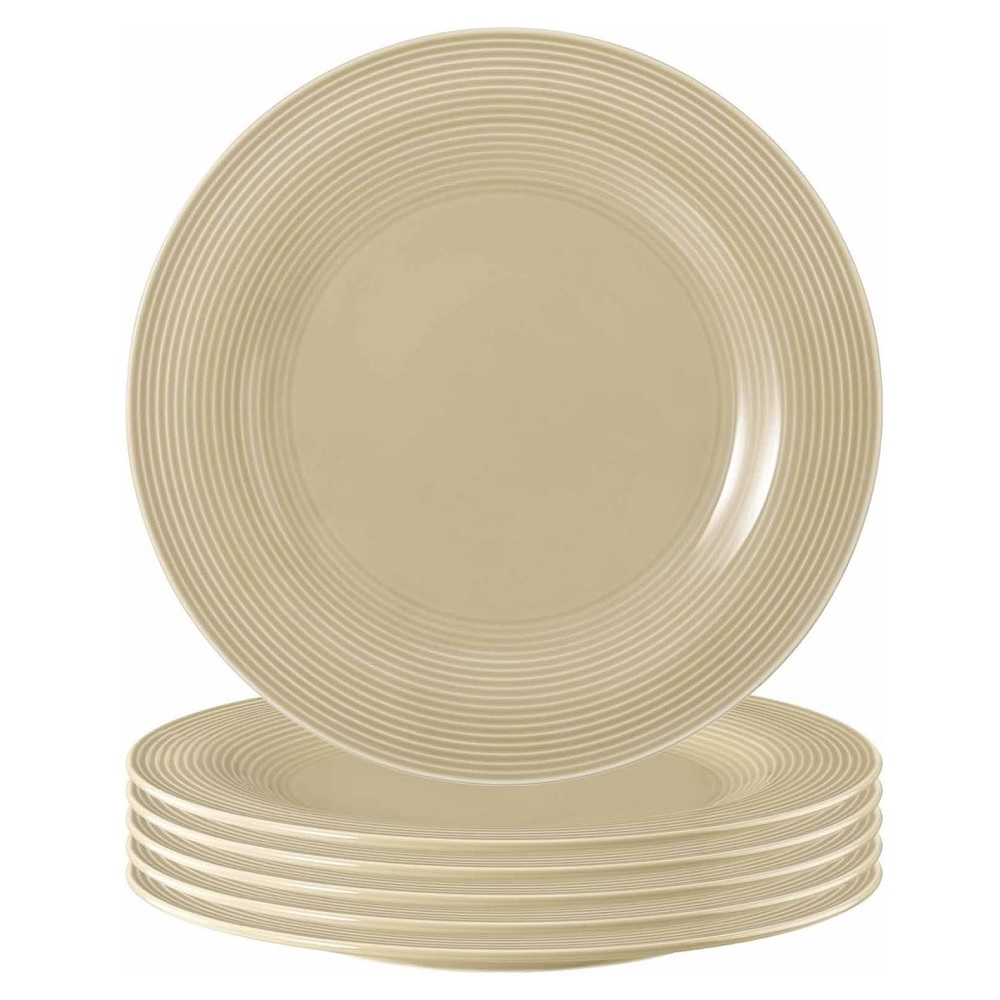 Seltmann Weiden Beat Sandbeige Speiseteller 27,5cm 6er Set