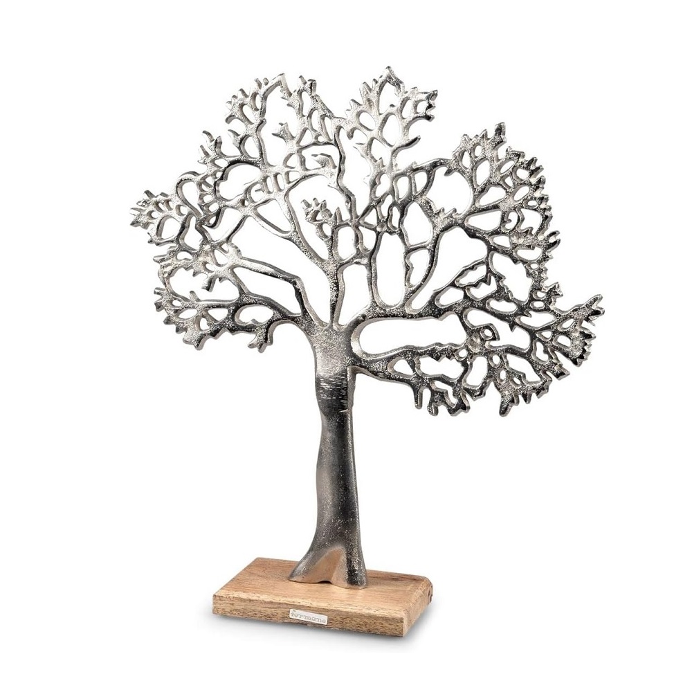 Formano Lebens-Baum 42 aus Alu auf Mango Holz