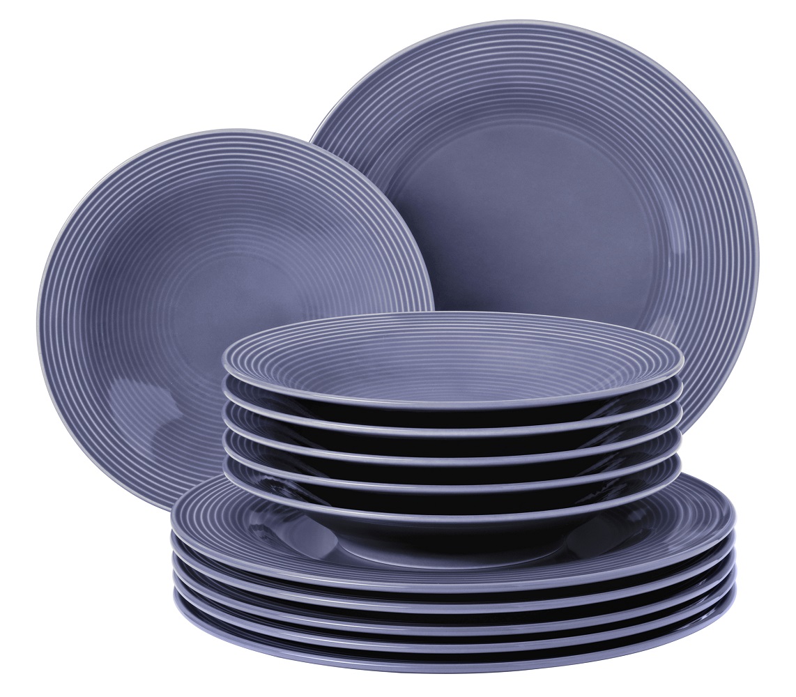 Seltmann Weiden Beat Fliederblau Tafel Service 12.tlg.