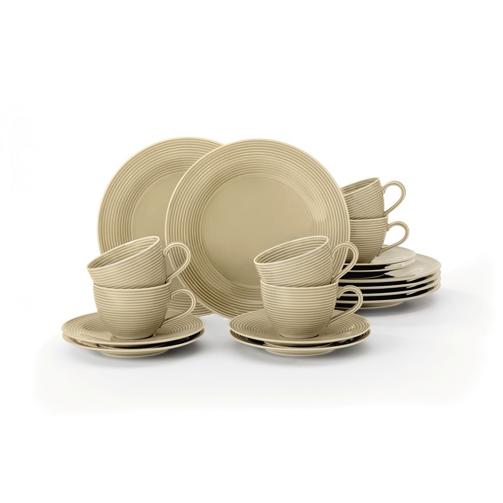 Seltmann Weiden Beat Sandbeige Kaffeeservice 18-tlg.