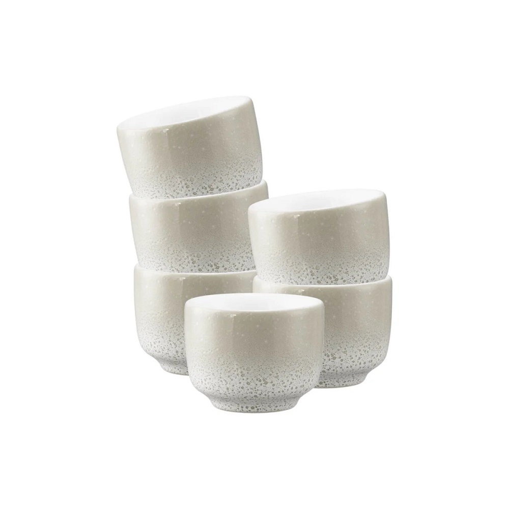 Seltmann Weiden Sento Home Aura cream Espressoobertasse 0,08 l ohne Henkel 6er Set