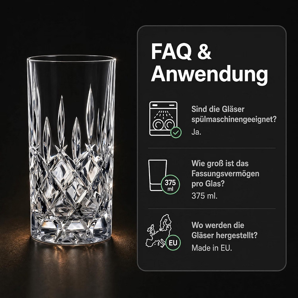 Der-Porzellan-Laden by Nachtmann Noblesse Longdrinkglas 4er Set