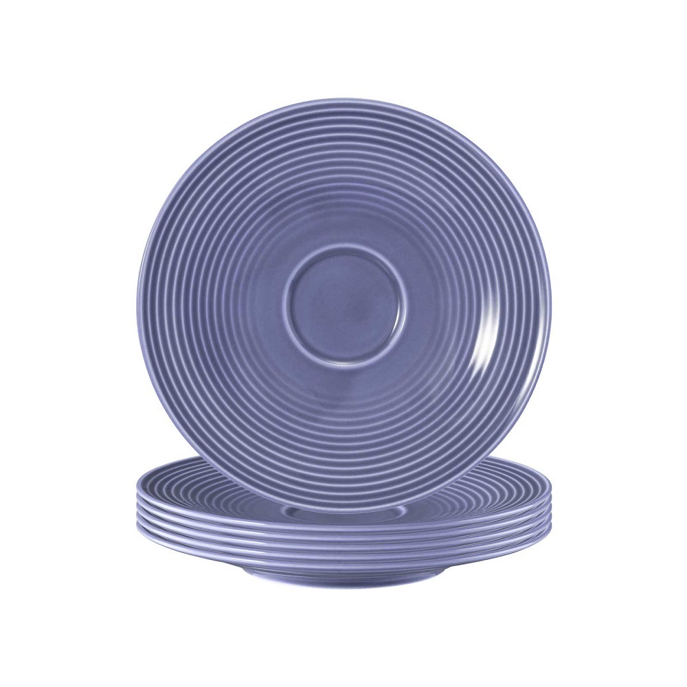 Seltmann Weiden Beat Fliederblau Kombi-Untertasse 16,5 cm 6er Set