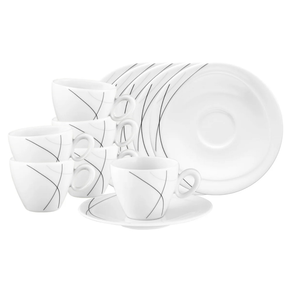 Seltmann Weiden Trio Highline Espressotasse + Untertasse 0,11 l 6er Set