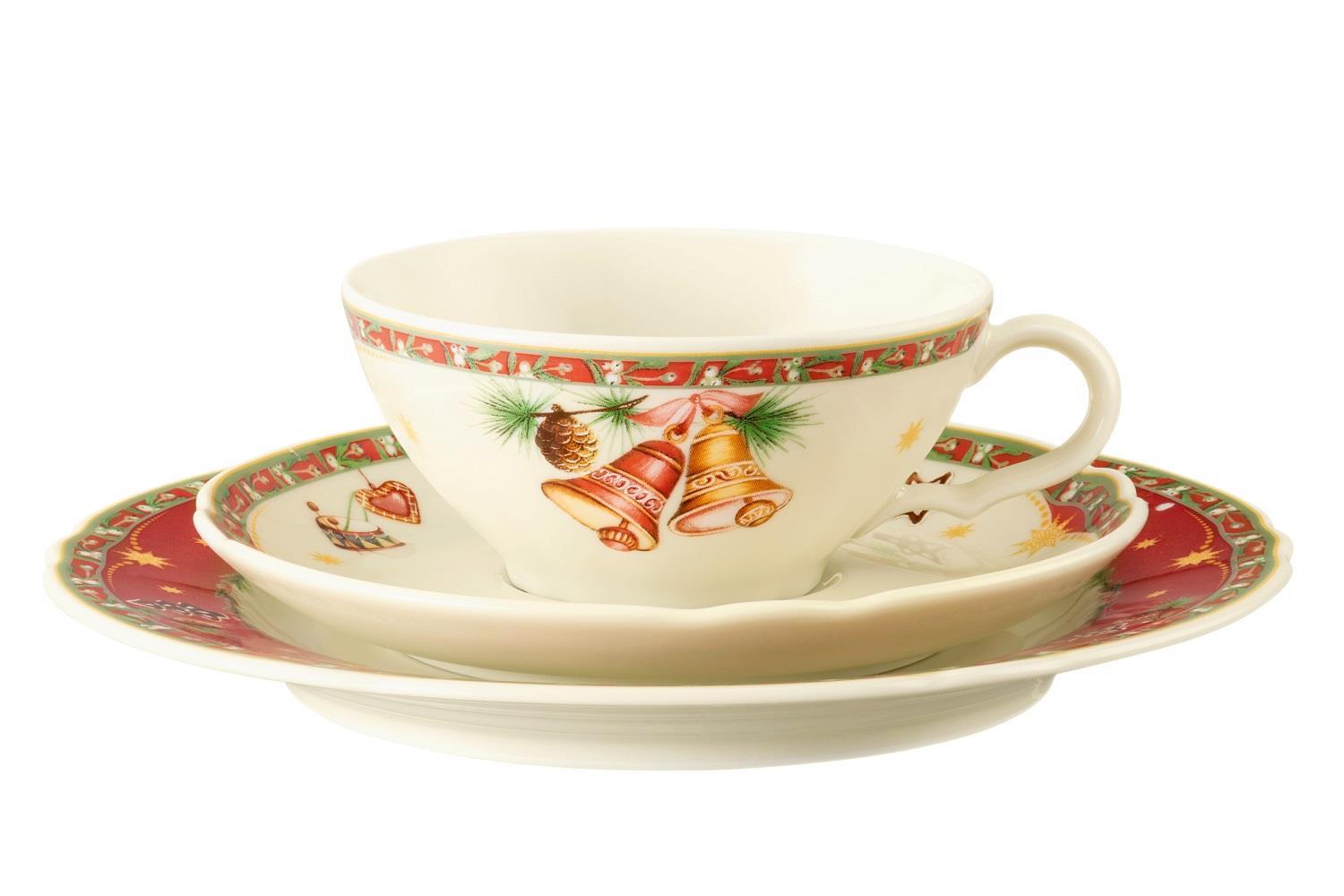 Seltmann Weiden Marie Luise Weihnachtsnostalgie Teegedeck 3tlg.